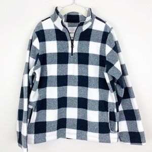The Children’s Place - 7/8 Girls Black & White Checkered Fleece